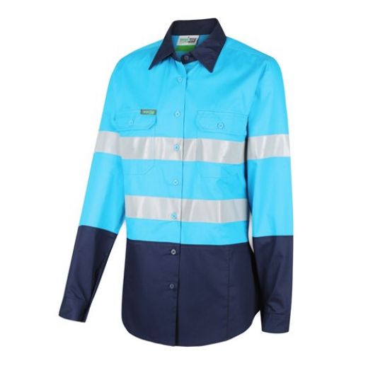Picture of HI-VIS WOMENS 2 TONE LIGHTWEIGHT TAPED SHIRT